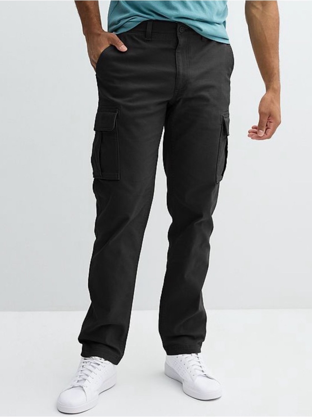 Sonoma Black Men's Cargo Pants with Side Pockets